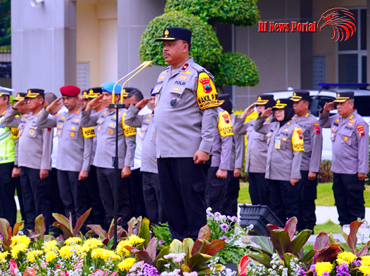 Apel Pergeseran Pasukan BKO PAM TPS di Polda Jateng