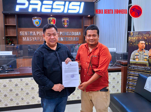 Eddy Kaleng Brutu Bersama Kuasa Hukum Laporkan Dugaan Penyebaran Informasi Palsu Hoak ke PoldaSu
