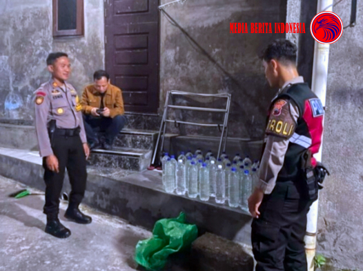 Gelar Operasi Pekat Polres Klaten Bersama Polsek Jajaran Amankan Ratusan Botol Miras