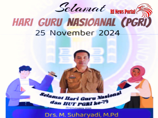 Momentum Hari Guru Nasional (PGRI) SMAN 1 Liwa Hari Bersejarah