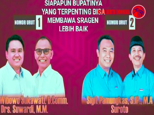 SRAGEN SIAPAPUN BUPATINYA TERPENTING DAPAT MEMBAWA ARAH LEBIH BAIK