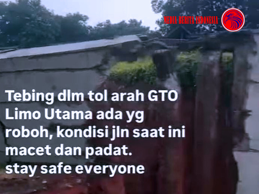Tembok Pembatas Tol Cinere Jagorawi Ambrol