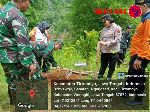 Mitigasi Tanah Longsor Hutan Banaran Kecamatan Tirtomoyo