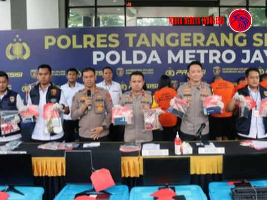 Polres Tangerang Selatan Ringkus Sindikat Judol Internasional dengan Omzet Miliaran