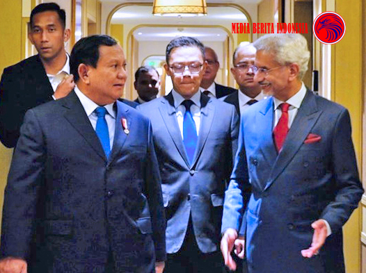 Prabowo Subianto Terima Kunjungan Kehormatan Menteri Luar Negeri India di New Delhi