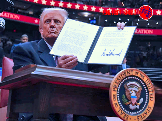 Trump Menandatangani Sejumlah Perintah Eksekutif pada Hari Pertama