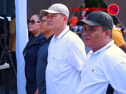 Bupati dan Wakil Bupati Wonogiri Ikuti Latihan Baris Berbaris di Monas