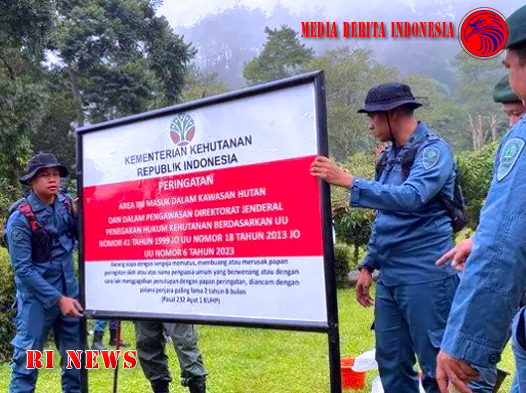 Kemenhut Memasang Puluhan Plang untuk Pengawasan Langgar Fungsi Hutan