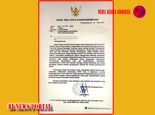 Munculnya Surat Wakil Walikota ke Publik