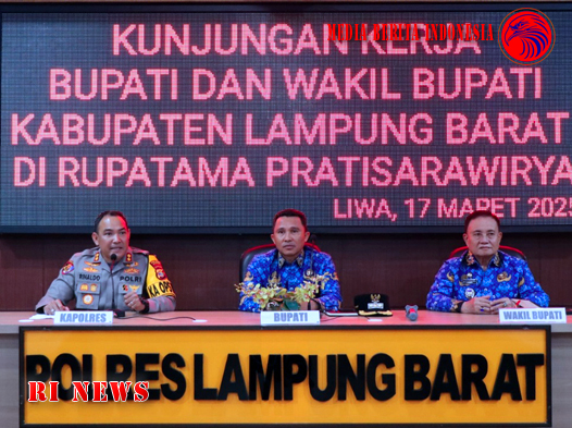 Polres Lampung Barat Menerima Kunjungan Kerja Bupati dan Wakil Bupati Lampung Barat