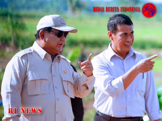Presiden Prabowo Memberi Hormat kepada Mentan Amran Berhasil Menjalankan Program Swasembada Pangan