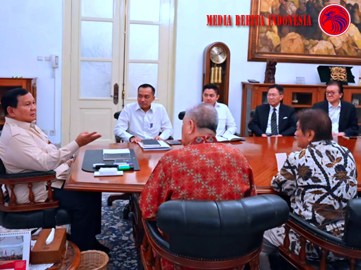 Presiden Prabowo Menerima Delapan Pengusaha Besar