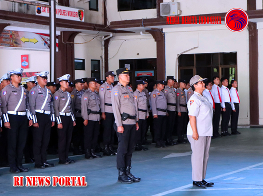 Kapolres Wonogiri Pimpin Upacara Kenaikan Pangkat PNS Polri