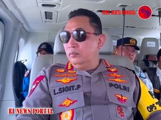 Kapolri Pantau Arus Balik Lebaran di Tol Cipali via Udara