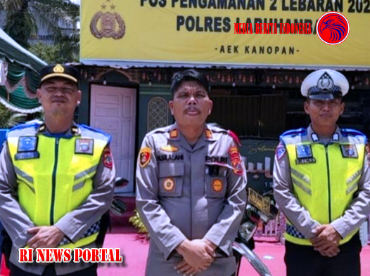 Kapolsek AKP Nelson Silalahi dan Jajaran Ucapkan Selamat Hari Raya Idul Fitri 1446 H