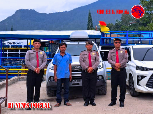 Patroli Polisi Resort Simalungun di Objek Vital Destinasi Wisata Danau Toba
