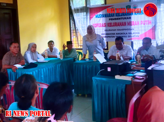 Musyawarah Masyarakat Kelurahan Simarpinggan Bentuk Kepengurusan Koperasi Merah Putih sebagai Implementasi Inpres Nomor 9 Tahun 2025