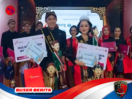 Satriya dan Amalia Dinobatkan sebagai Mas dan Mbak Duta Wisata Wonogiri 2025