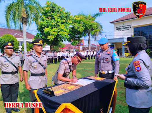 Serah Terima Jabatan di Polres Gunungkidul