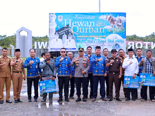 Penyerahan Bantuan Hewan Kurban oleh Pemkab Melawi Jelang Idul Adha 2025