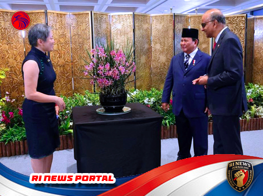 Prabowo Subianto Sematkan Nama Ibunda pada Bunga Hibrida sebagai Simbol Persahabatan Indonesia–Singapura