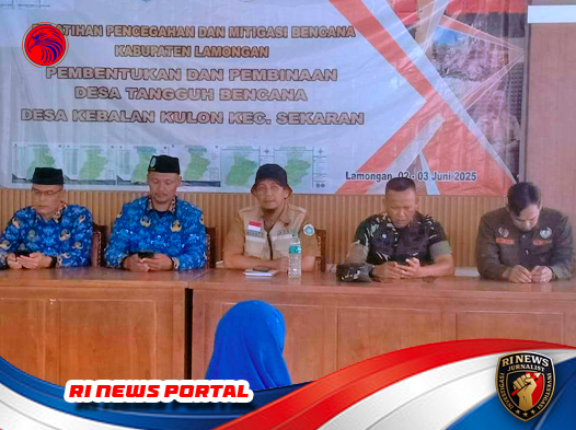 TMMD 124 dan BPBD Lamongan Gelar Pelatihan Mitigasi Bencana di Kecamatan Sekaran