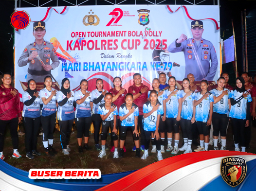 Turnamen Voli Kapolres Cup 2025 di Lampung Timur