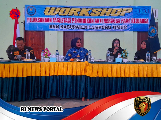 BNN Lampung Timur Gelar Workshop Pendidikan Anti Narkoba bagi Keluarga di Desa Braja Gemilang