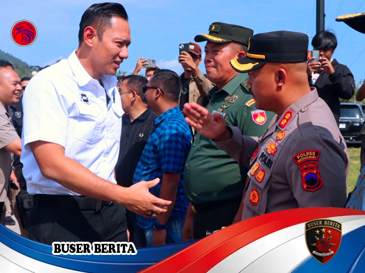 Pengamanan Ketat Iringi Kunjungan Menko Bidang Infrastruktur ke Wonogiri dalam Peninjauan Pembangunan Irigasi Bendungan Pidekso