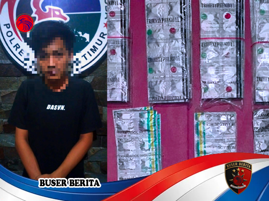 Polres Lampung Timur Tangkap Pengedar Obat Berbahaya yang Sasar Remaja
