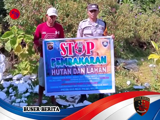 Polsek Ella Hilir Intensifkan Sosialisasi Cegah Karhutla di Tengah Ancaman Kemarau Panjang