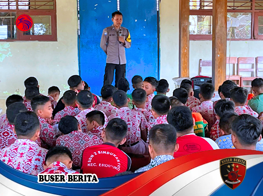 Polsek Eromoko Perkuat Edukasi Bahaya Narkotika dan Judi Online di Masa MPLS SMP N 1 Eromoko