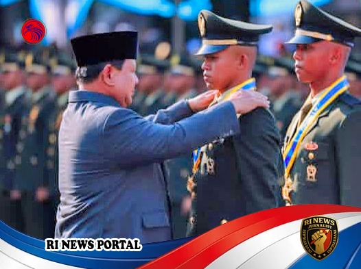 Presiden Prabowo Lantik Dua Ribu Capaja TNI-Polri