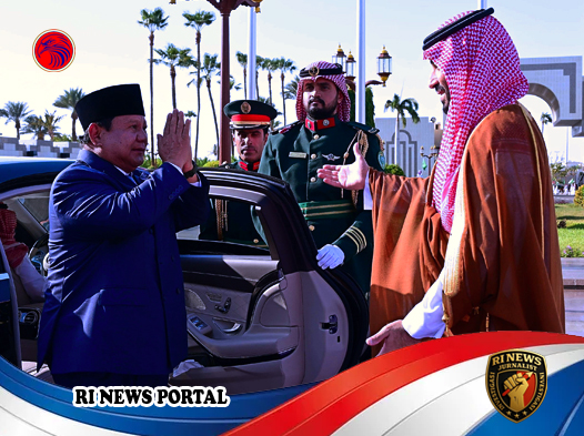 Sambutan Hangat Putra Mahkota Arab Saudi kepada Presiden Prabowo Subianto