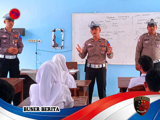 Satlantas Polres Lampung Timur Gencarkan Edukasi Keselamatan Lalu Lintas dalam Operasi Patuh Krakatau 2025