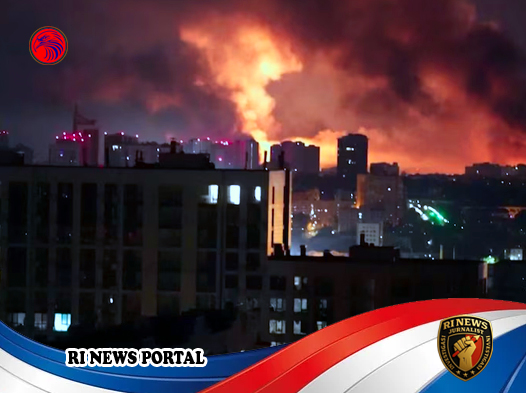 Serangan Udara Terbesar Rusia Guncang Kyiv