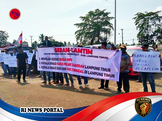 Aksi Damai Aliansi GERAM di Lampung Timur