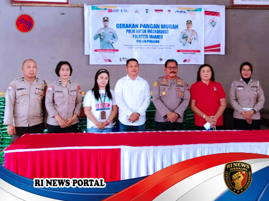 Gerakan Pangan Murah Polresta Manado