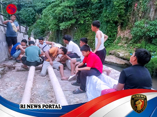 Gotong Royong Pemuda NNB Gang Muhajirin Sambut HUT RI ke-80 di Padangsidimpuan