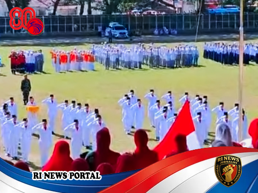 Insiden Tali Bendera Warnai Upacara HUT RI ke-80 di Stadion