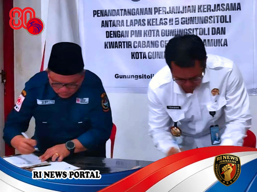 Lapas Gunungsitoli Teken Kerjasama Strategis dengan PMI dan Pramuka