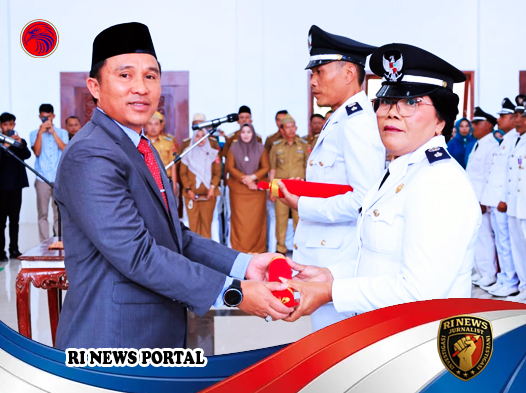 Pelantikan 60 Peratin di Lampung Barat