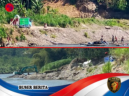 Penambangan Sirtu Ilegal di Bantaran Sungai Brantas Tulungagung