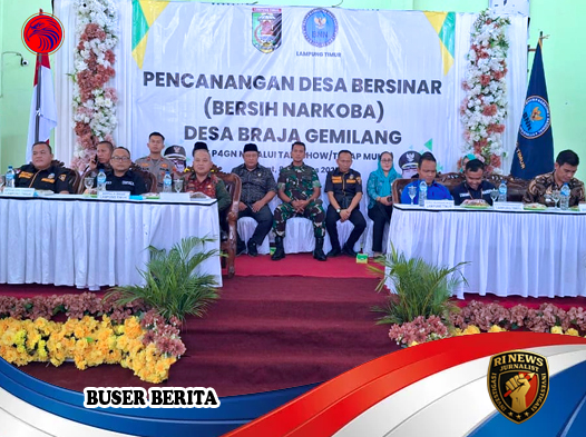 Pencanangan Desa Bersinar di Braja Gemilang