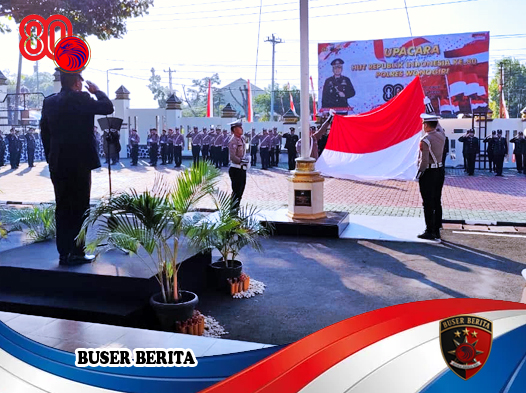 Peringatan HUT RI ke-80 di Polres Wonogiri