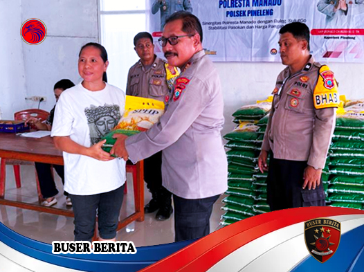 Polri Gelar Aksi Pangan Murah di Desa Tateli III