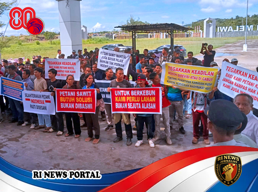 Ratusan Petani Sawit Mandiri di Melawi Protes Penyegelan Lahan Berdasarkan Perpres Nomor 5 Tahun 2025