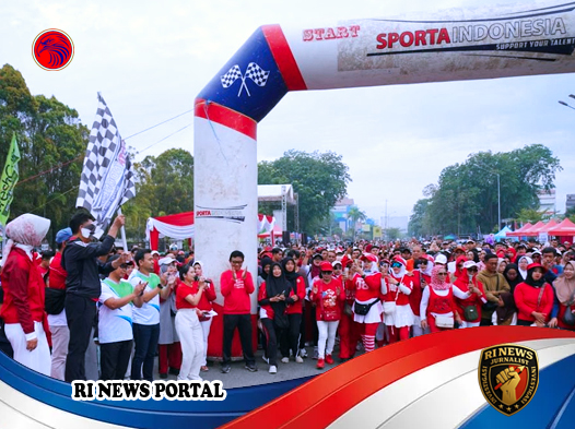 Ribuan Warga Pontianak Meriahkan Fun Walk HUT RI ke-80 dan Haornas 2025