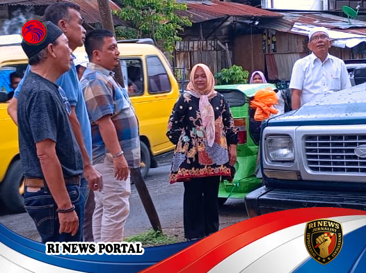 Saripah Hannum Lubis Turun Langsung Tinjau Lokasi Pembangunan Pos Siskamling di Kelurahan Wek III Padangsidimpuan