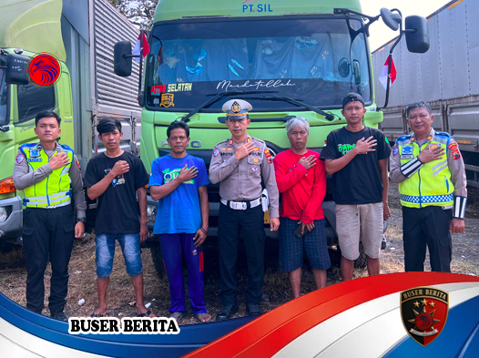 Satlantas Polres Wonogiri Tebar Semangat Nasionalisme Jelang HUT RI ke-80